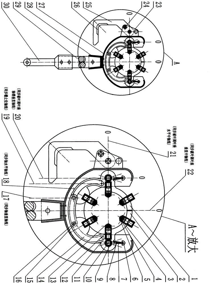 Sugarcane leaf breaking and stripping pull-cutting harvester capable of automatically and synchronously opening and closing under stress