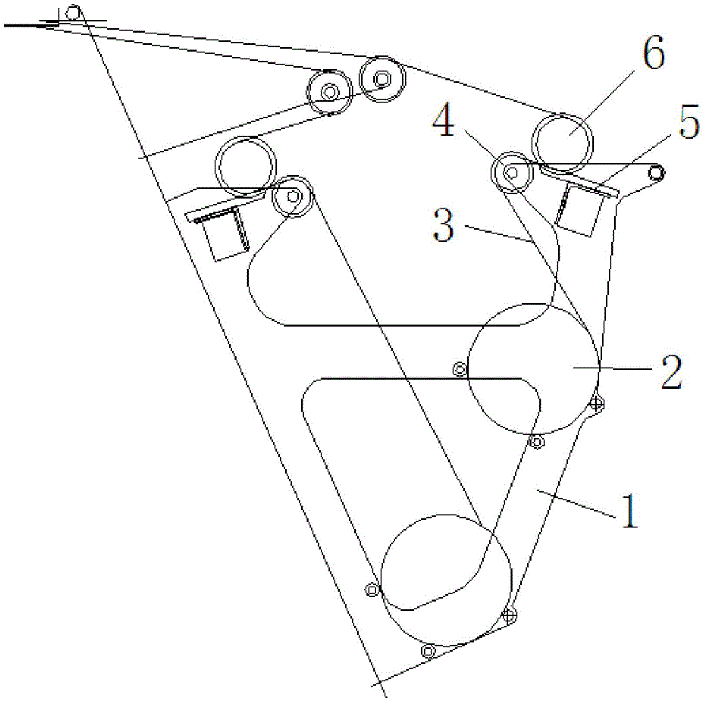 Warp-feeding device applicable to no-bending fabric weaving