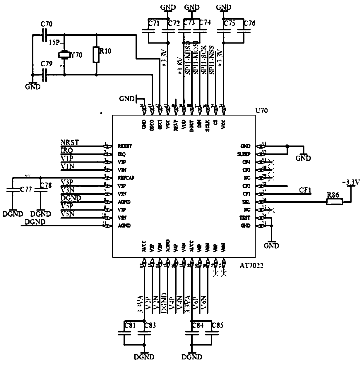 Tail walking beam ground control device