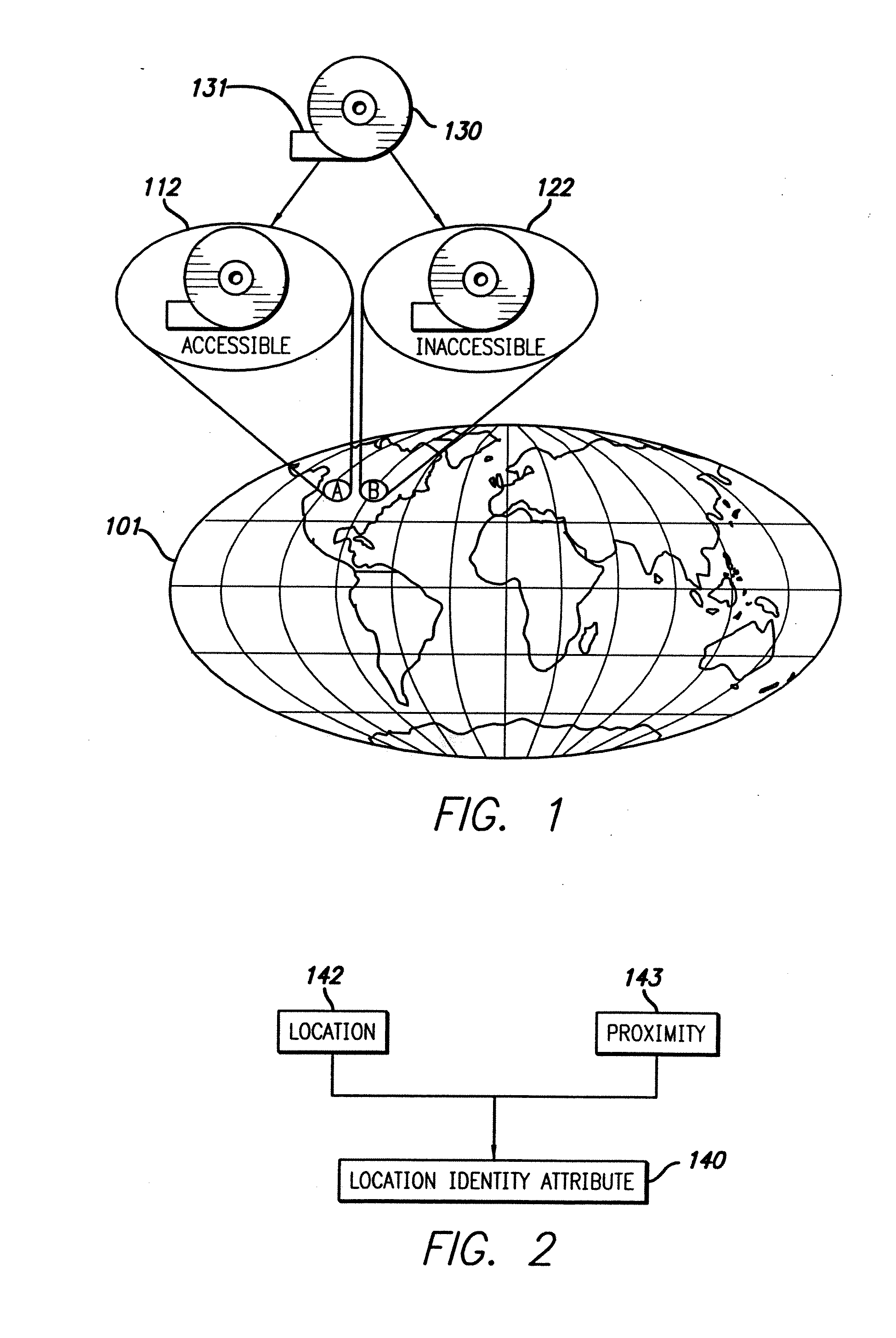 System and method for delivering encrypted information in a communication network using location indentity and key tables