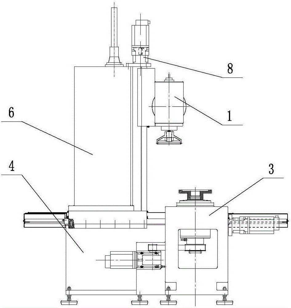 Numerically-controlled pendulum shaft milling-grinding machine tool