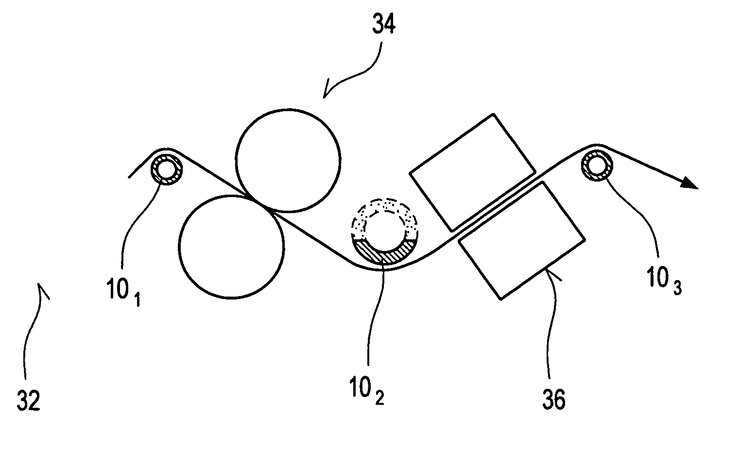 Guiding Device For A Continuous Sheet