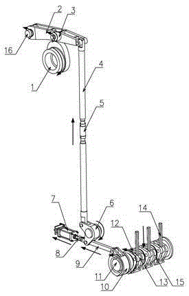 Multi-station bottom jacking device for cold extrusion