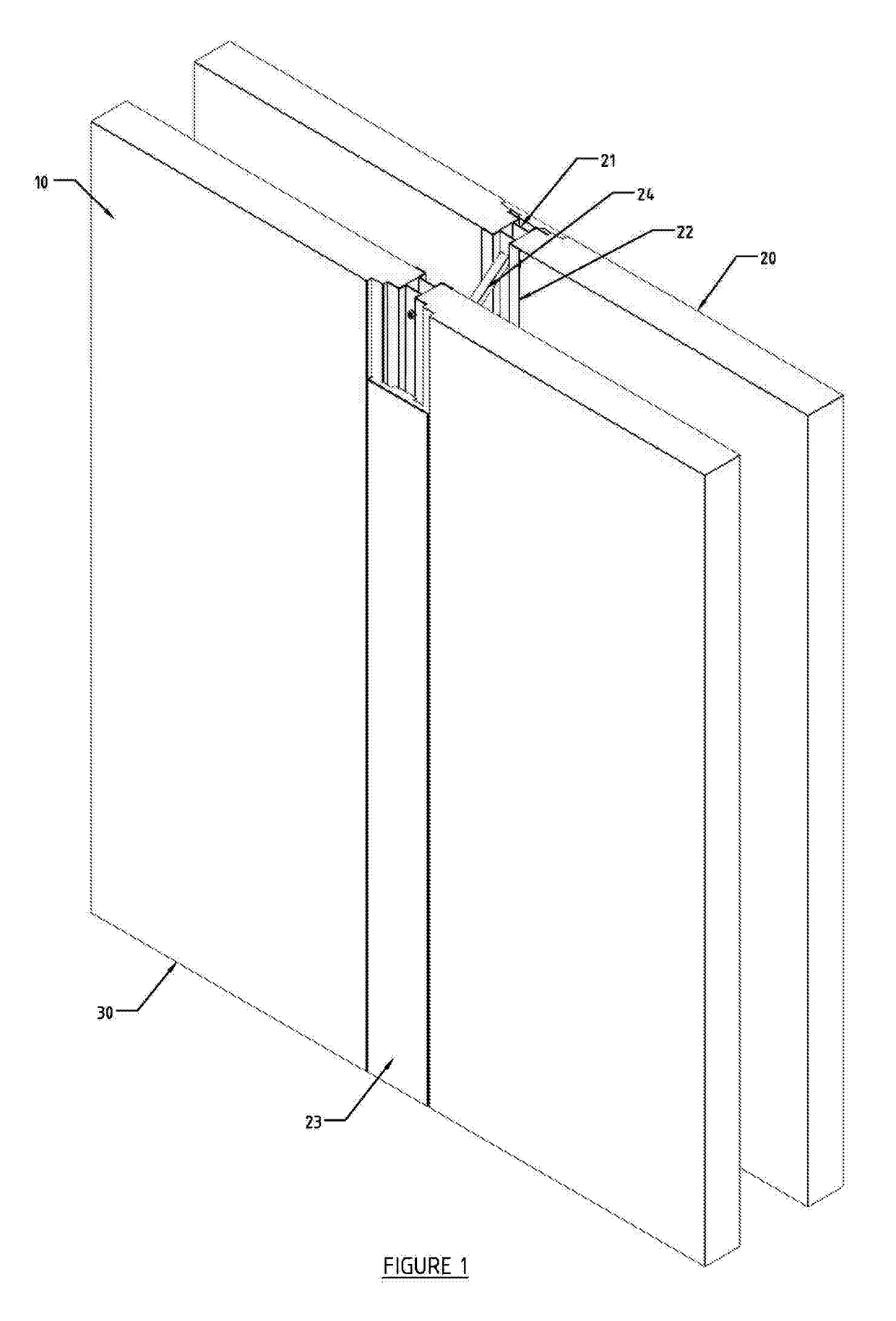 A blast-retaining panel wall and connectors thereof