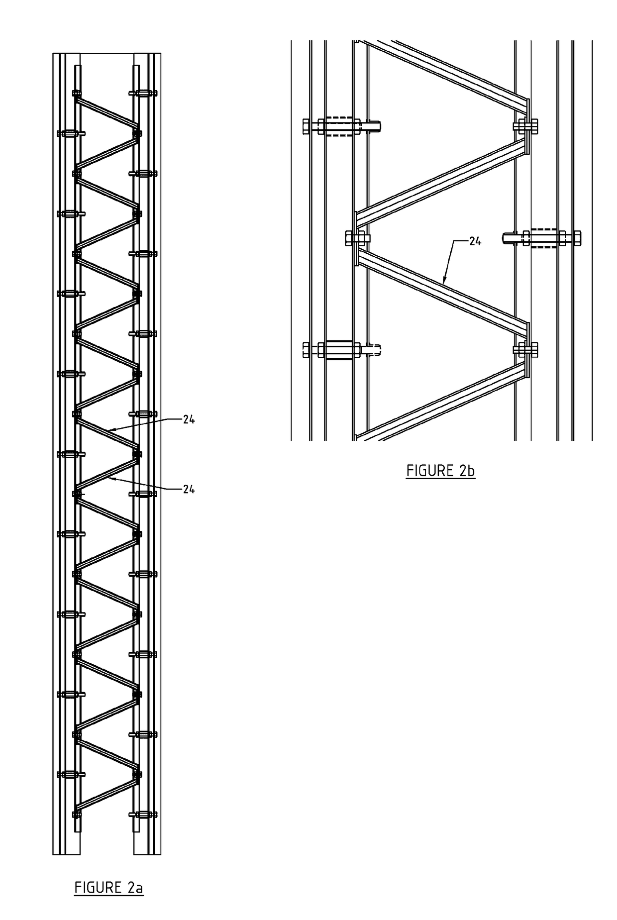 A blast-retaining panel wall and connectors thereof
