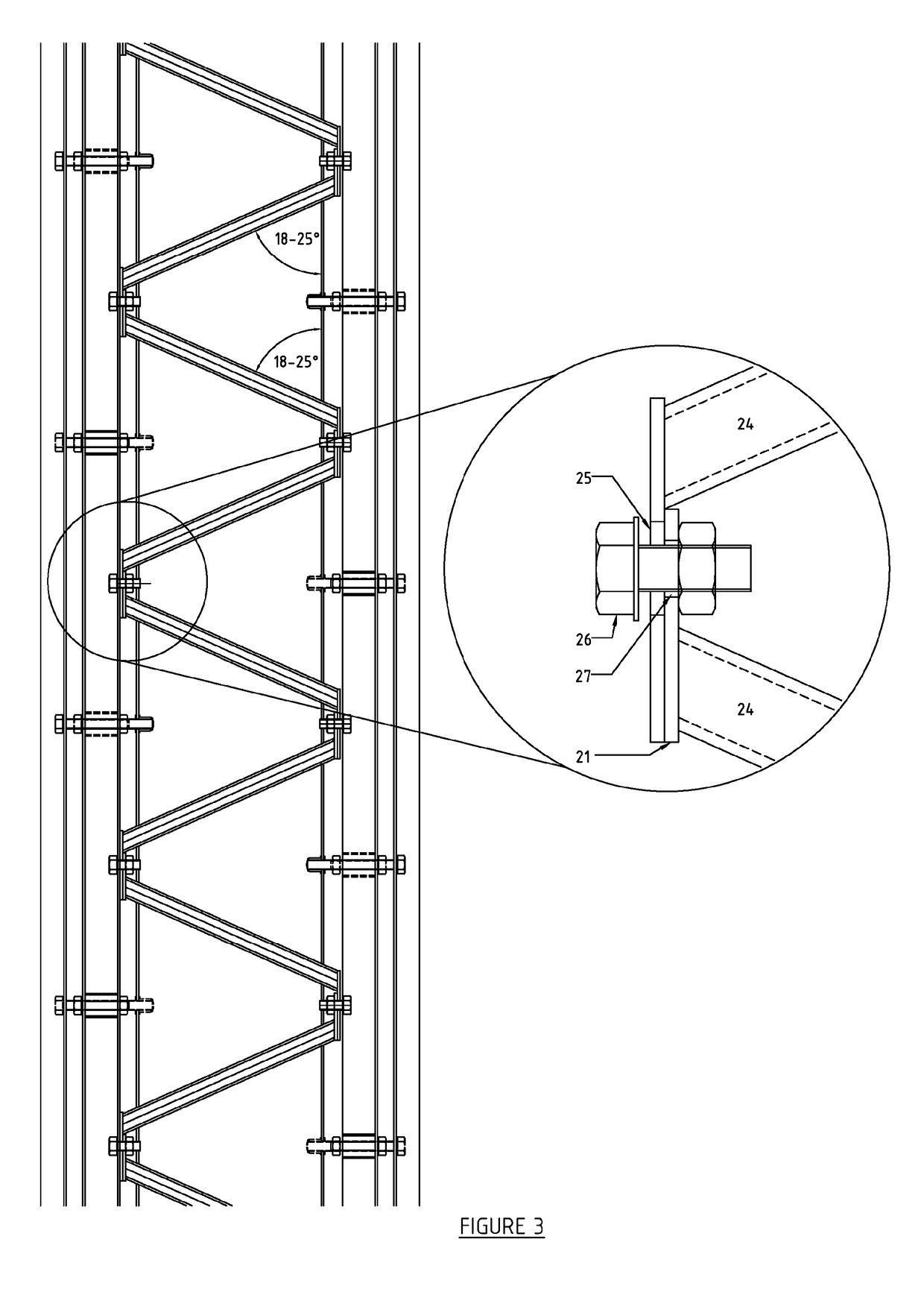 A blast-retaining panel wall and connectors thereof