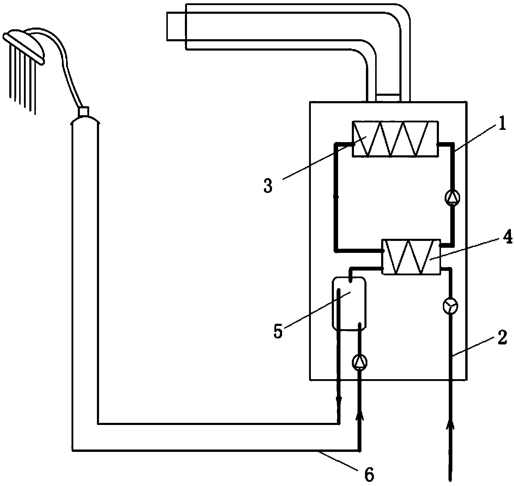 Gas water heater capable of outputting water at constant temperature