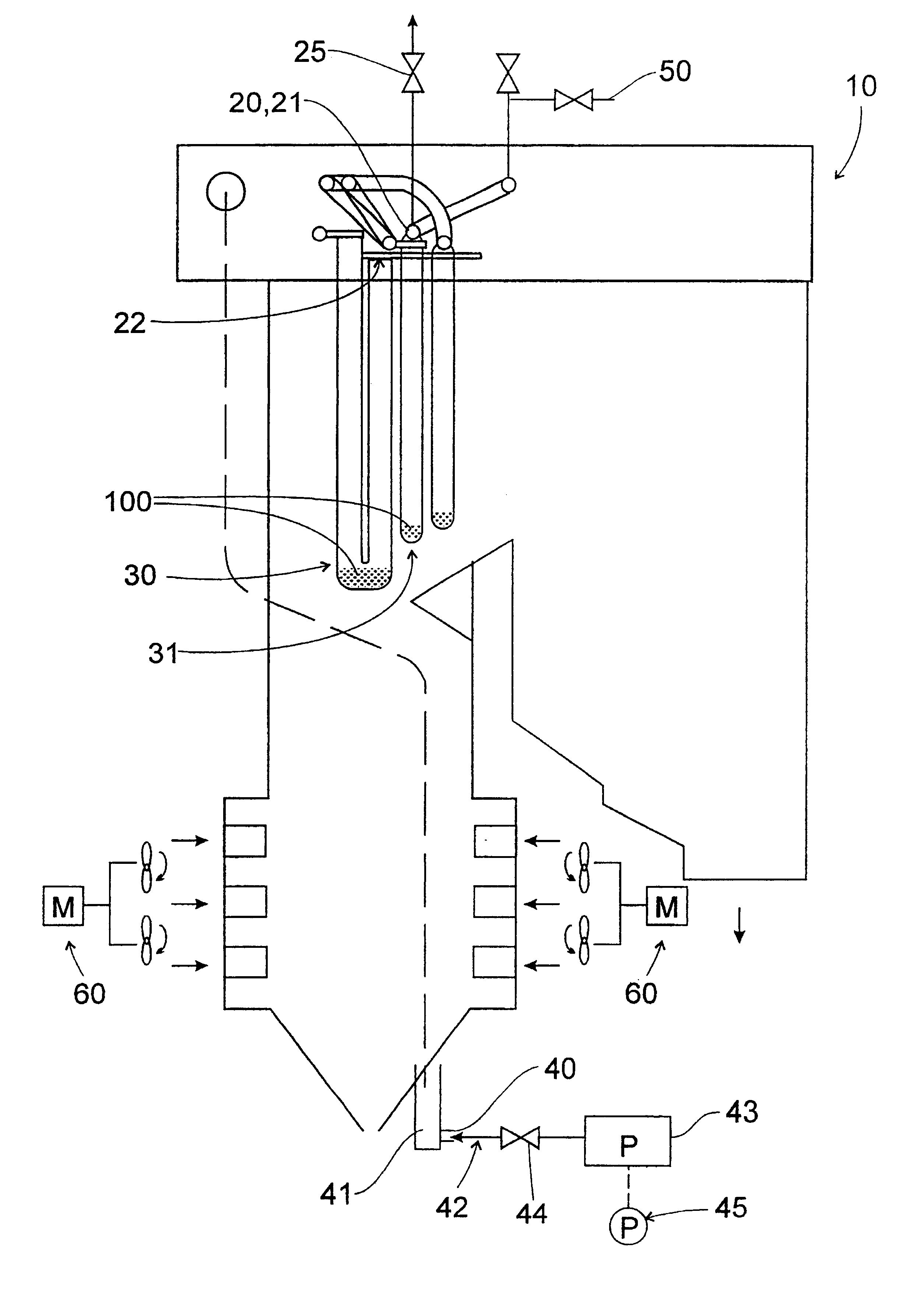 Exfoliated magnetite removal system and controllable force cooling for boilers