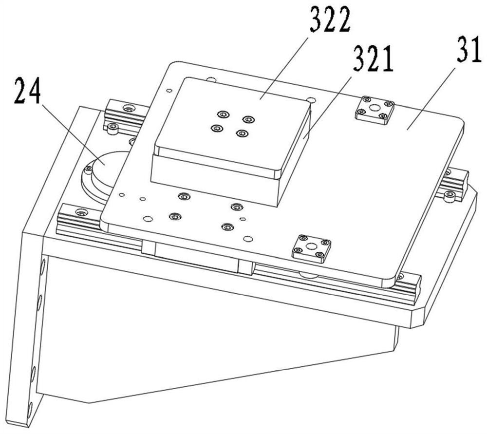 Testing device for measuring end force of external rotating rod piece