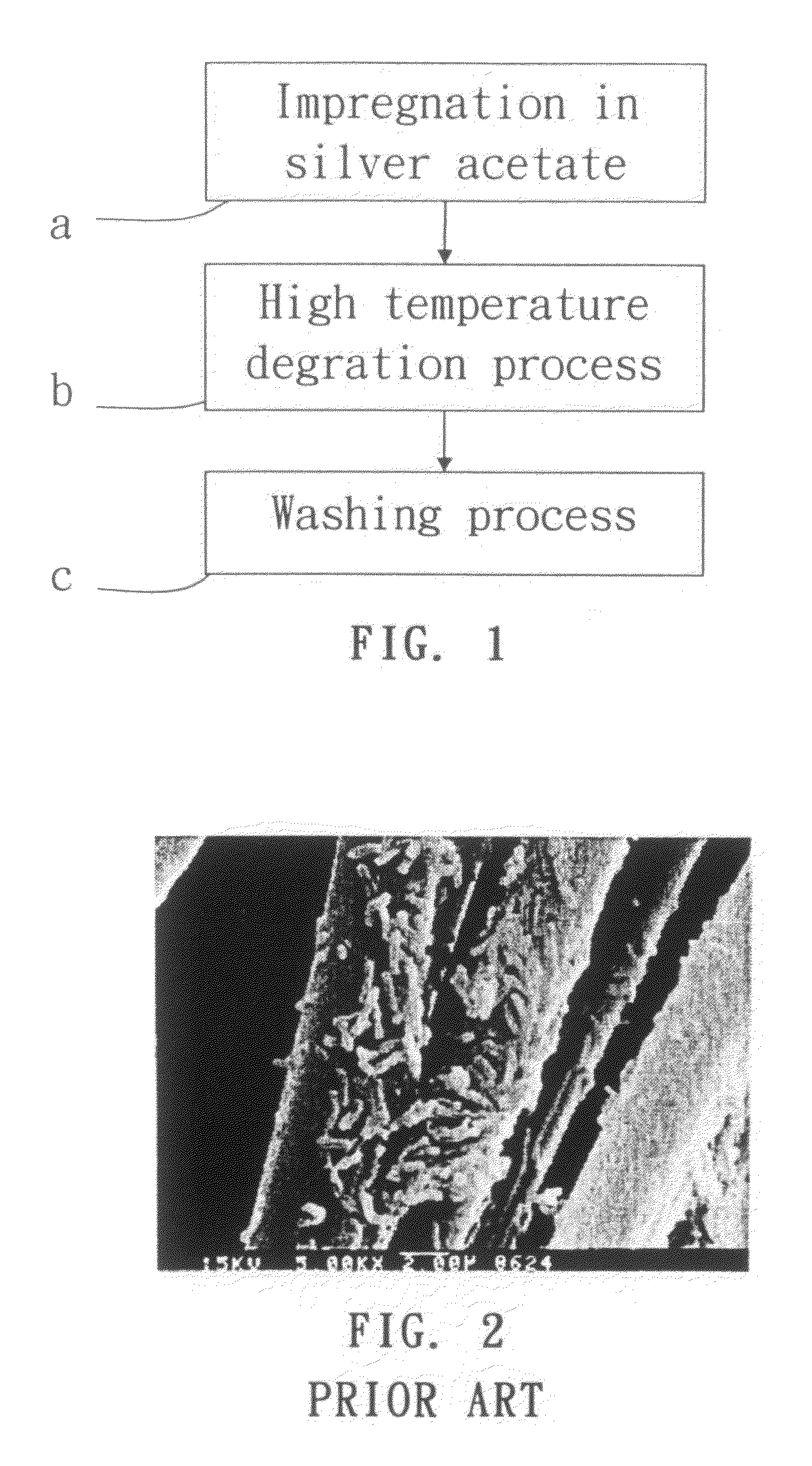 Method of fabricating product of activated carbon supporting silver