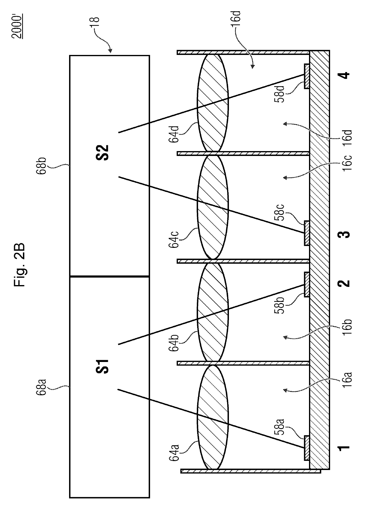 Multi-aperture imaging device, imaging system and method for capturing an object area