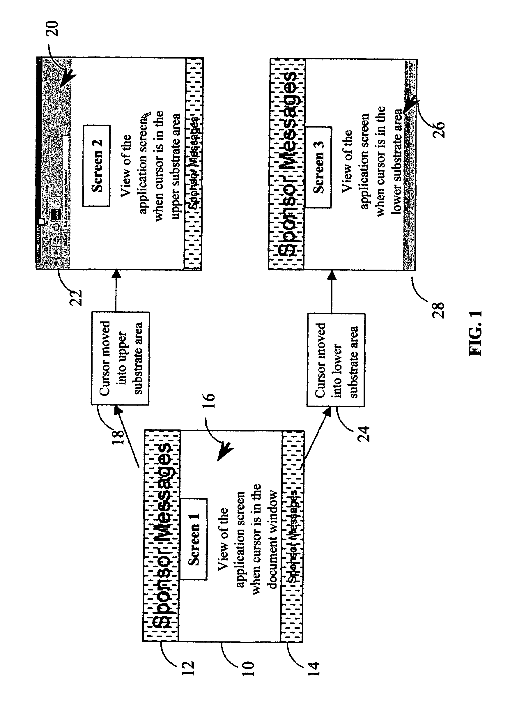 Method and system of creating floating windows for displaying sponsor information, messages or programs in non-obtrusive areas of the graphic user interface of a software application