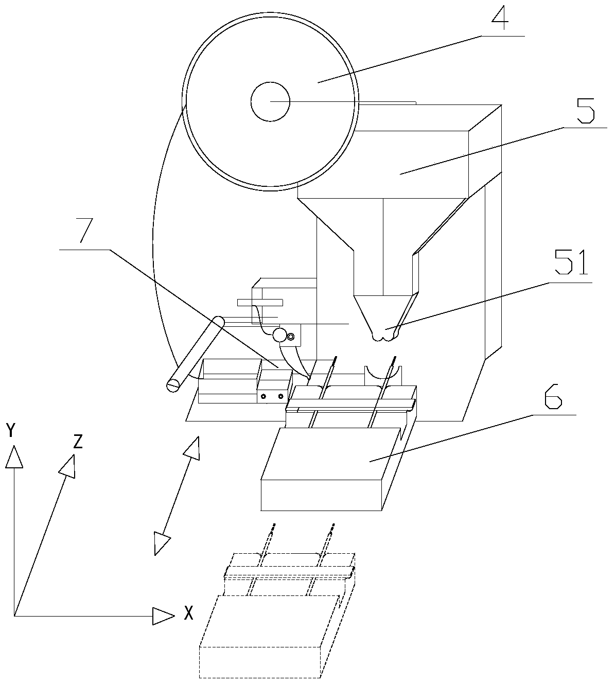 Headphone wire fixing method and its fixing device