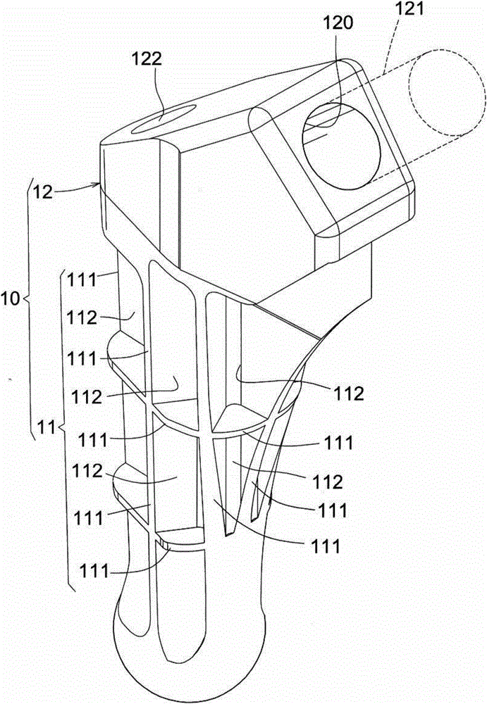 Femoral stem for artificial hip joint