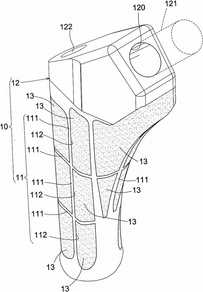 Femoral stem for artificial hip joint