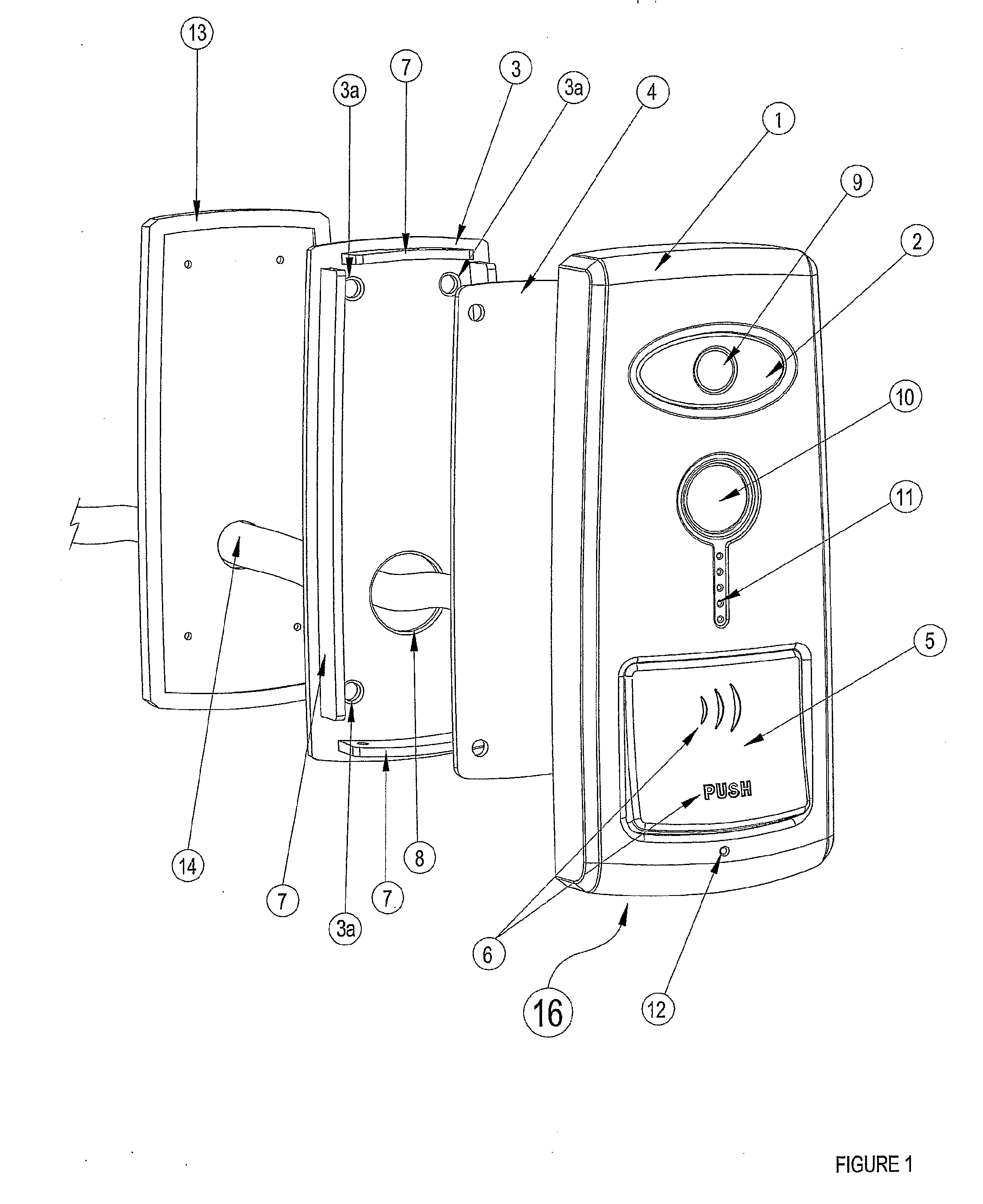 Security device comprising a plurality of interfaces