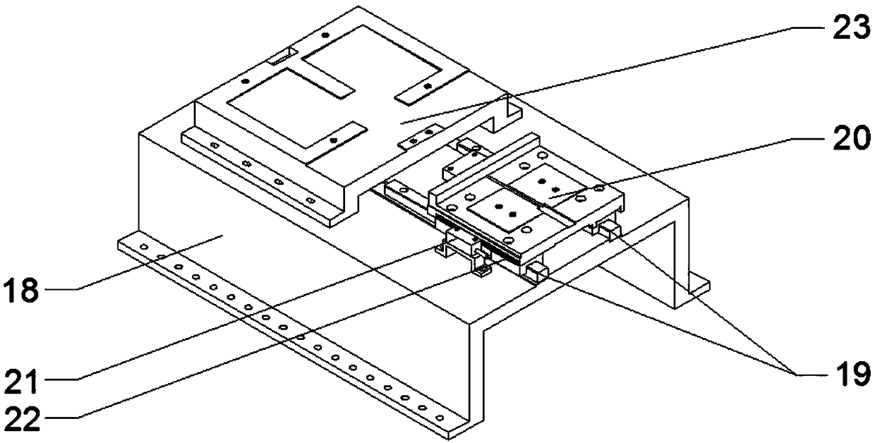 Tensile testing device for flexible hinge micro-components with clamping centering guide