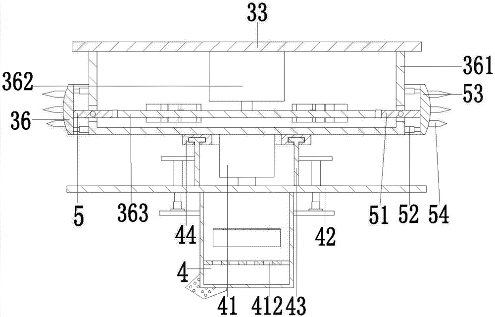 Sewage inspection well sludge environmental cleaning machine for drainage pipe system