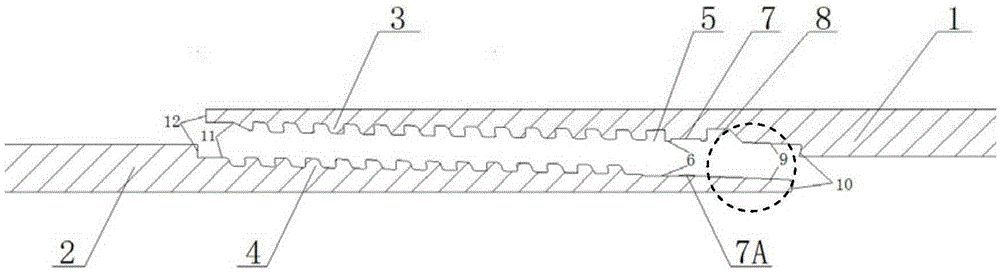 Rapid buckling threaded structure for expansion pipe in large expansion rate and machining and preparing method