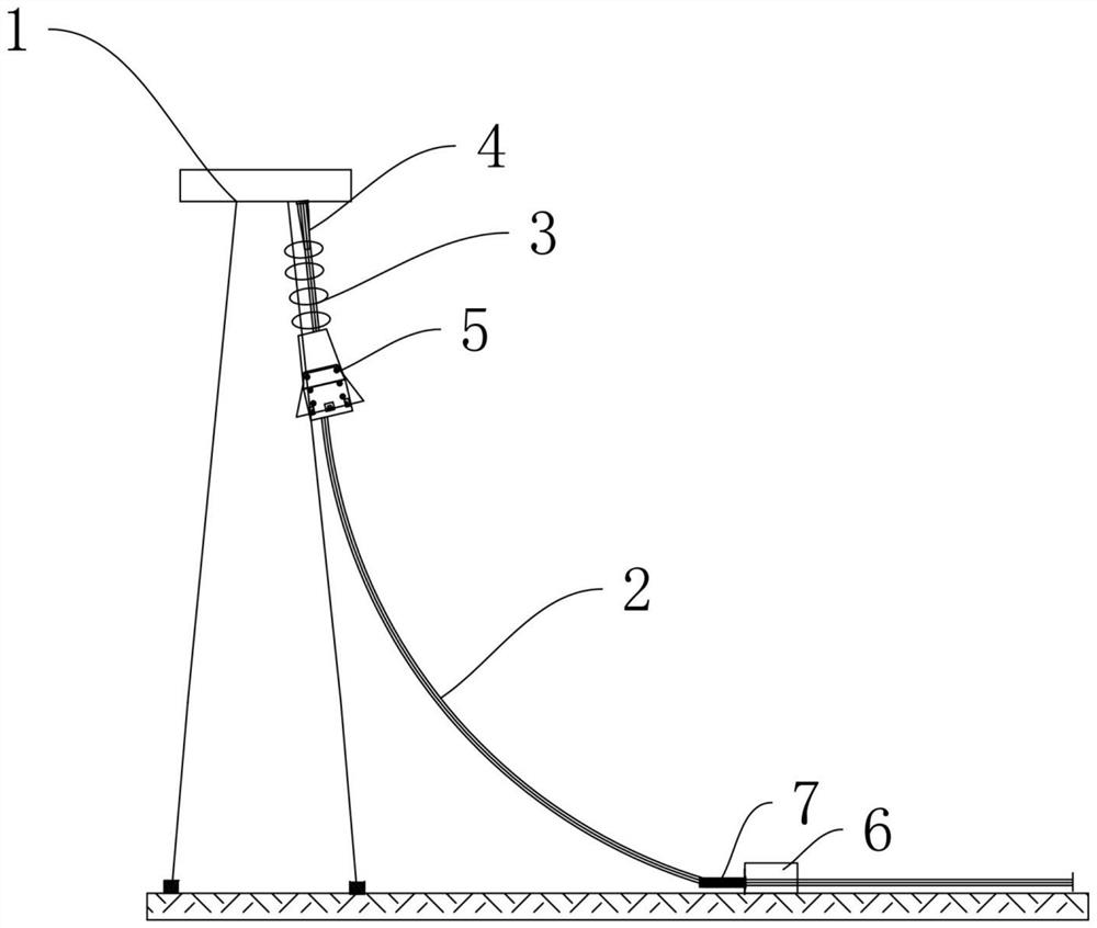 Attached pipe cable system based on jacket platform and design method