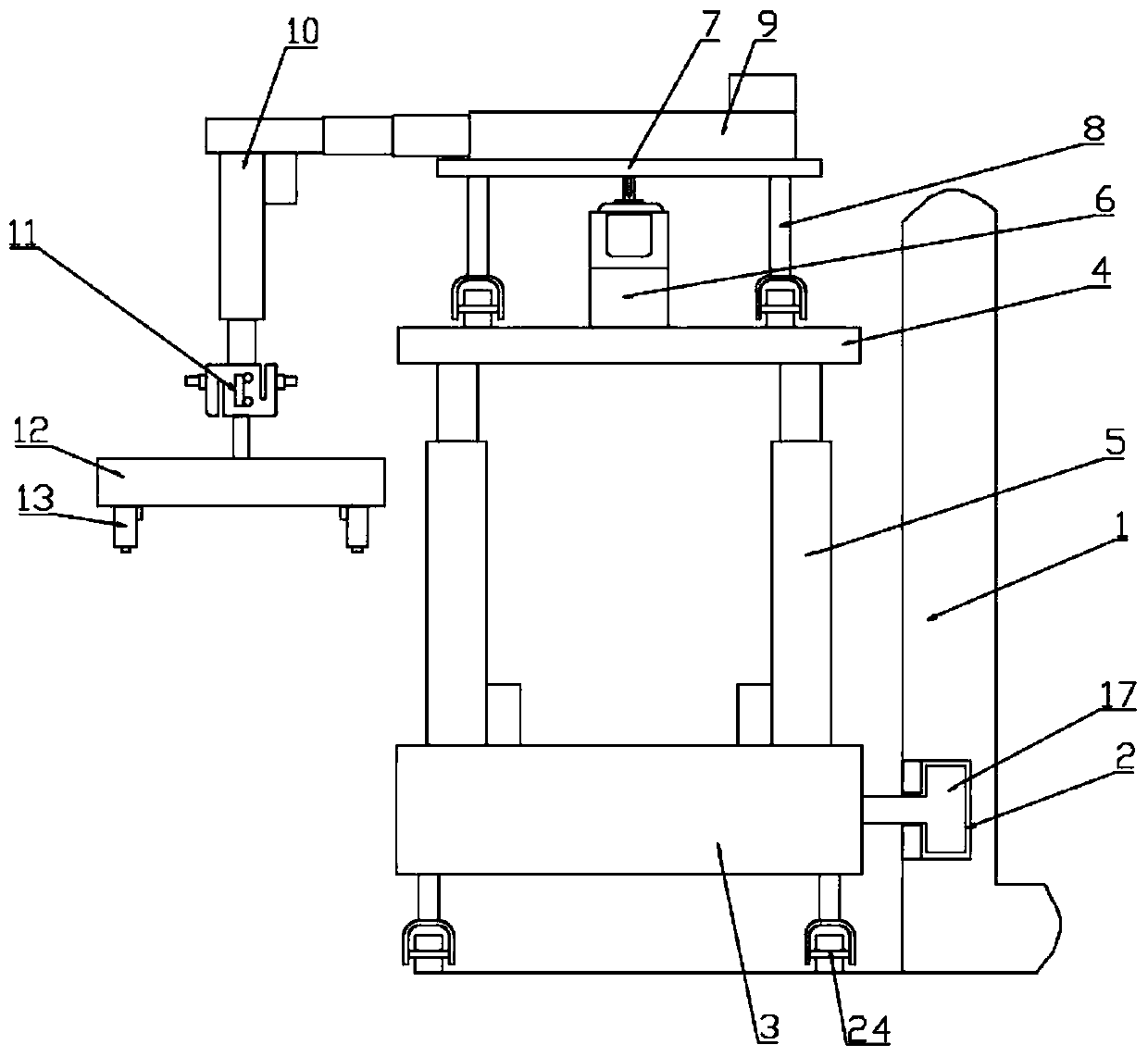 PLC controlled assembly line type full-automatic light-weight carrying device