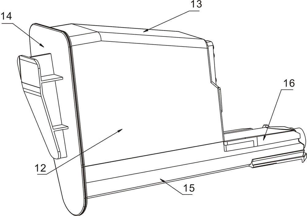 Developing agent transmission method and device