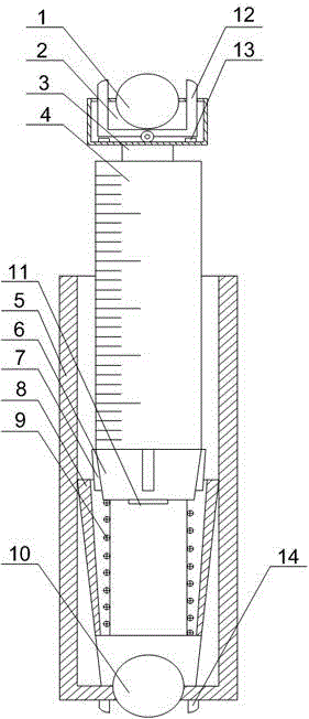 PCCP pipe diameter measuring device