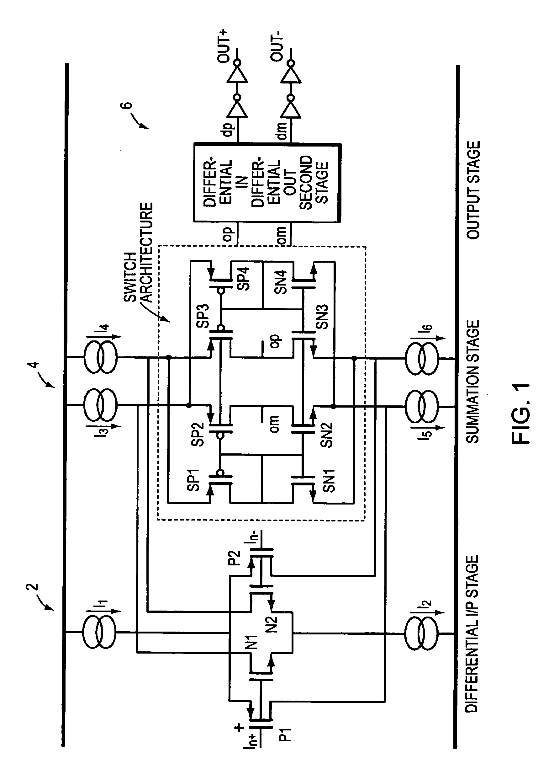 Low voltage differential in differential out receiver