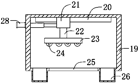 Surface cleaning device for solar cell panel production