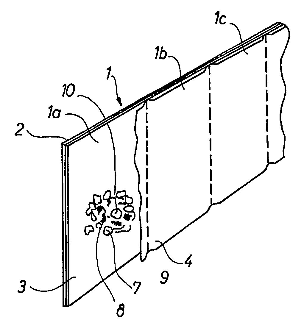 Seed tape including successively arranged germinating units as well as a method of germinating the seed tape