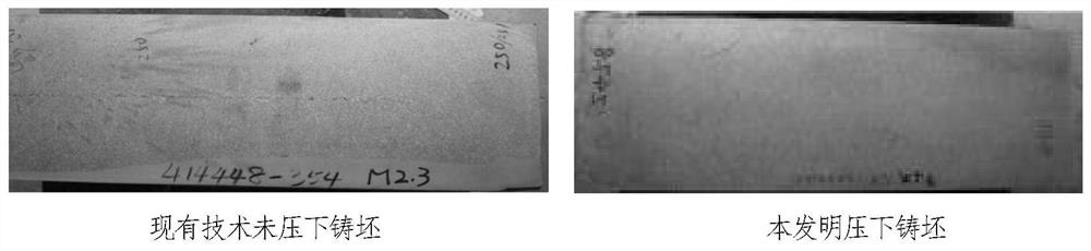 Plate blank cooling and pressing method for improving quality of casting blank