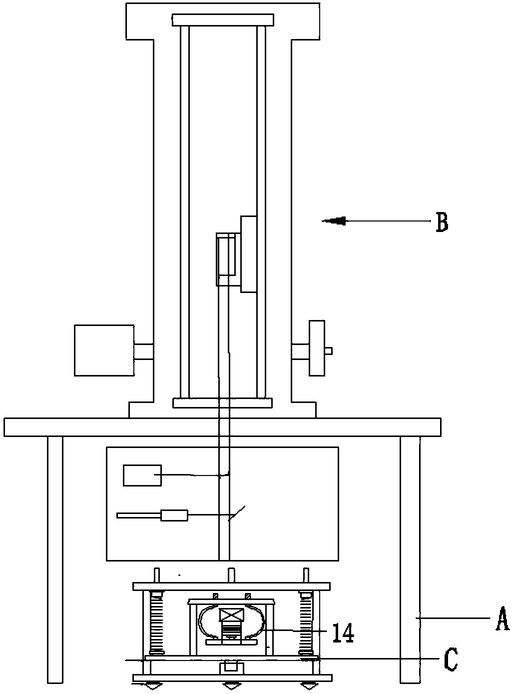 Vibration isolation system based on helical springs and suspended leaf springs