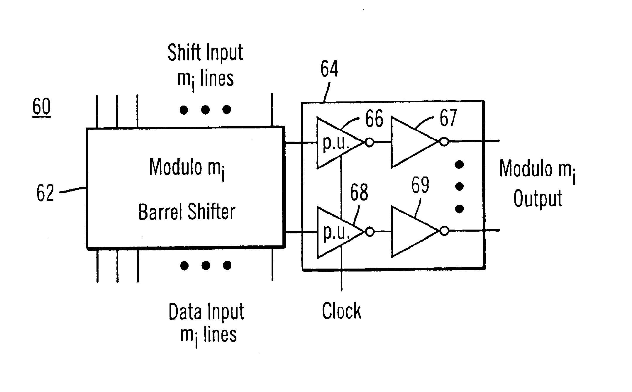 Arithmetic circuits for use with the residue number system