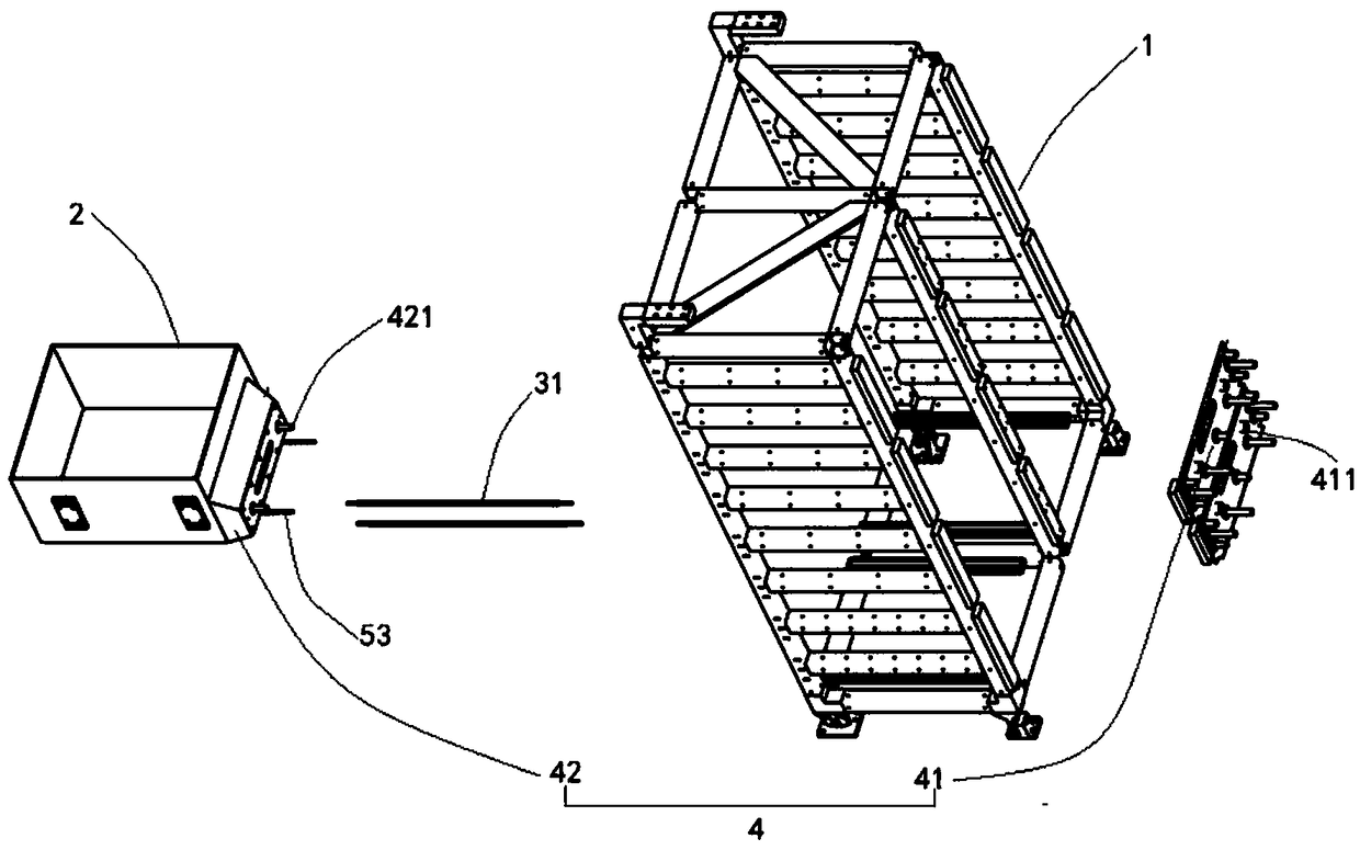 Light guide rail component with elastic adapting function