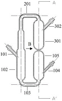 Integrated gas-liquid separator