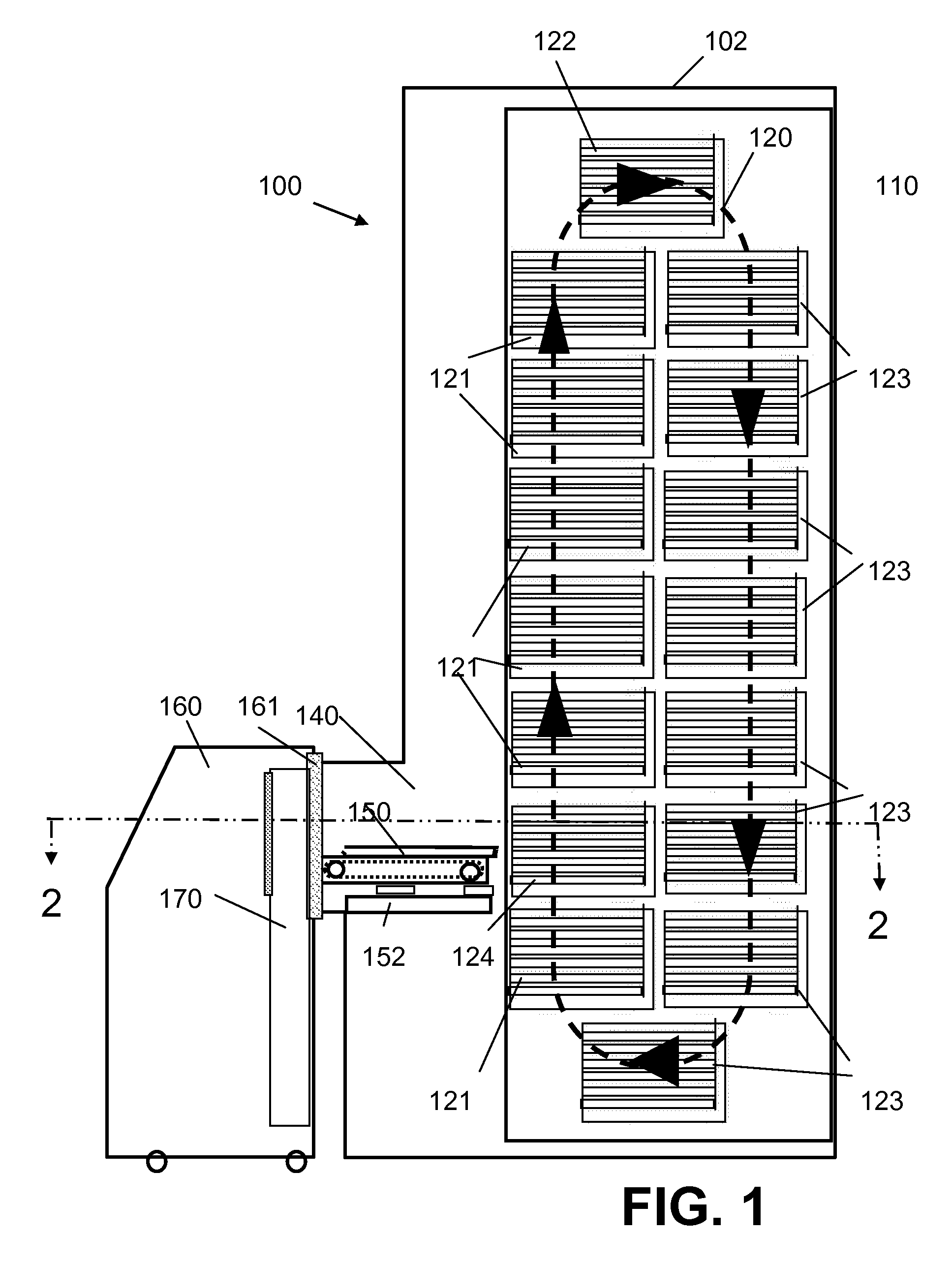 Device and method for reading bar codes on an object