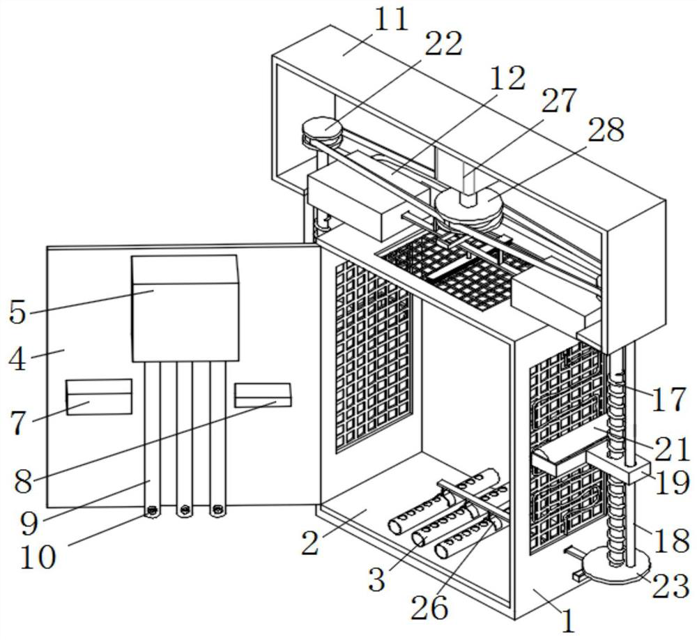 Heat dissipation type network cabinet based on Internet of Things