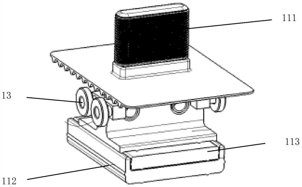 Horizontal pushing type gear shifting mechanism and system