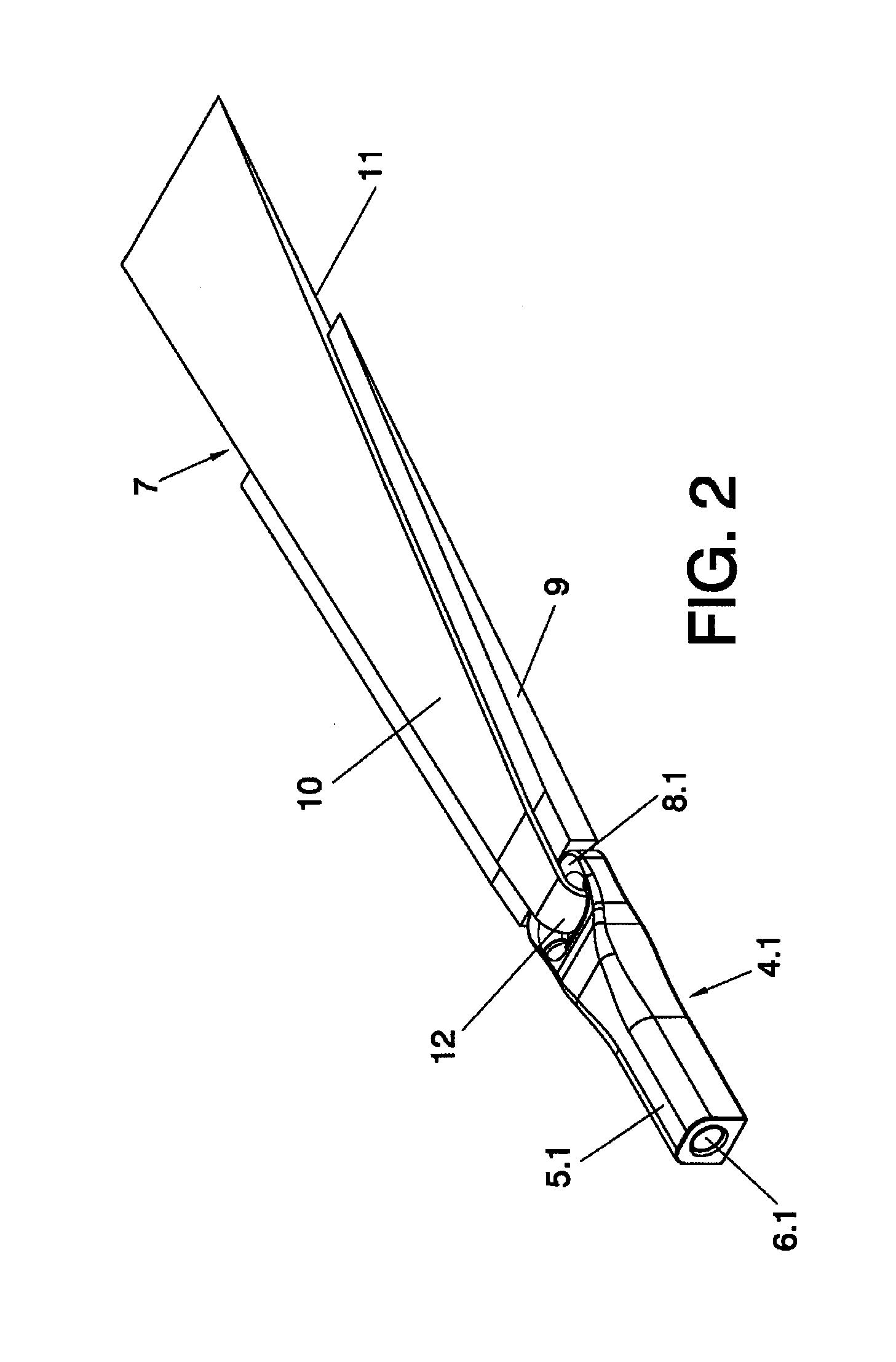 Fixation for a wind turbine blade to the hub