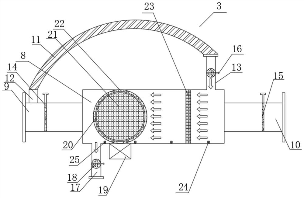 Dust removal system for lower working face of raise boring