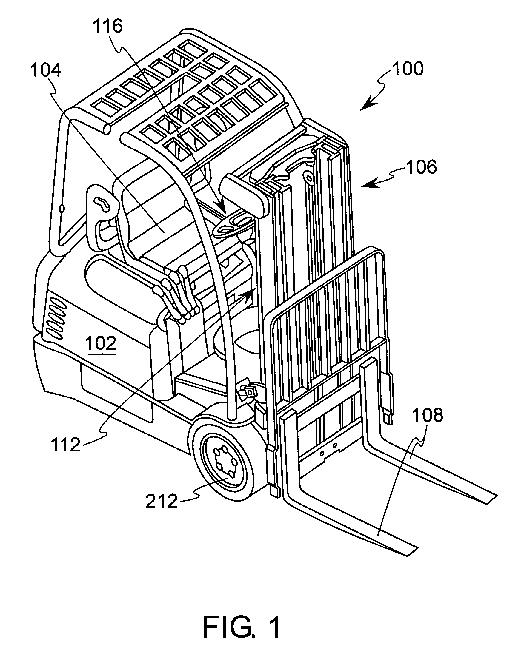 Braking system for a lift truck