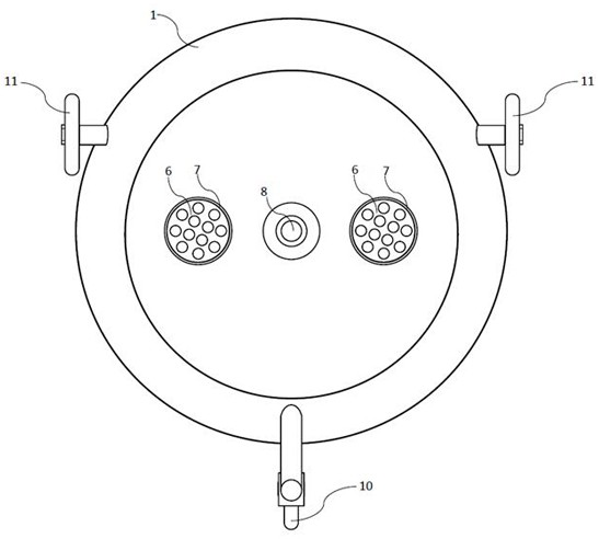 Underwater jet flow cleaning device with dirt crushing and recycling functions