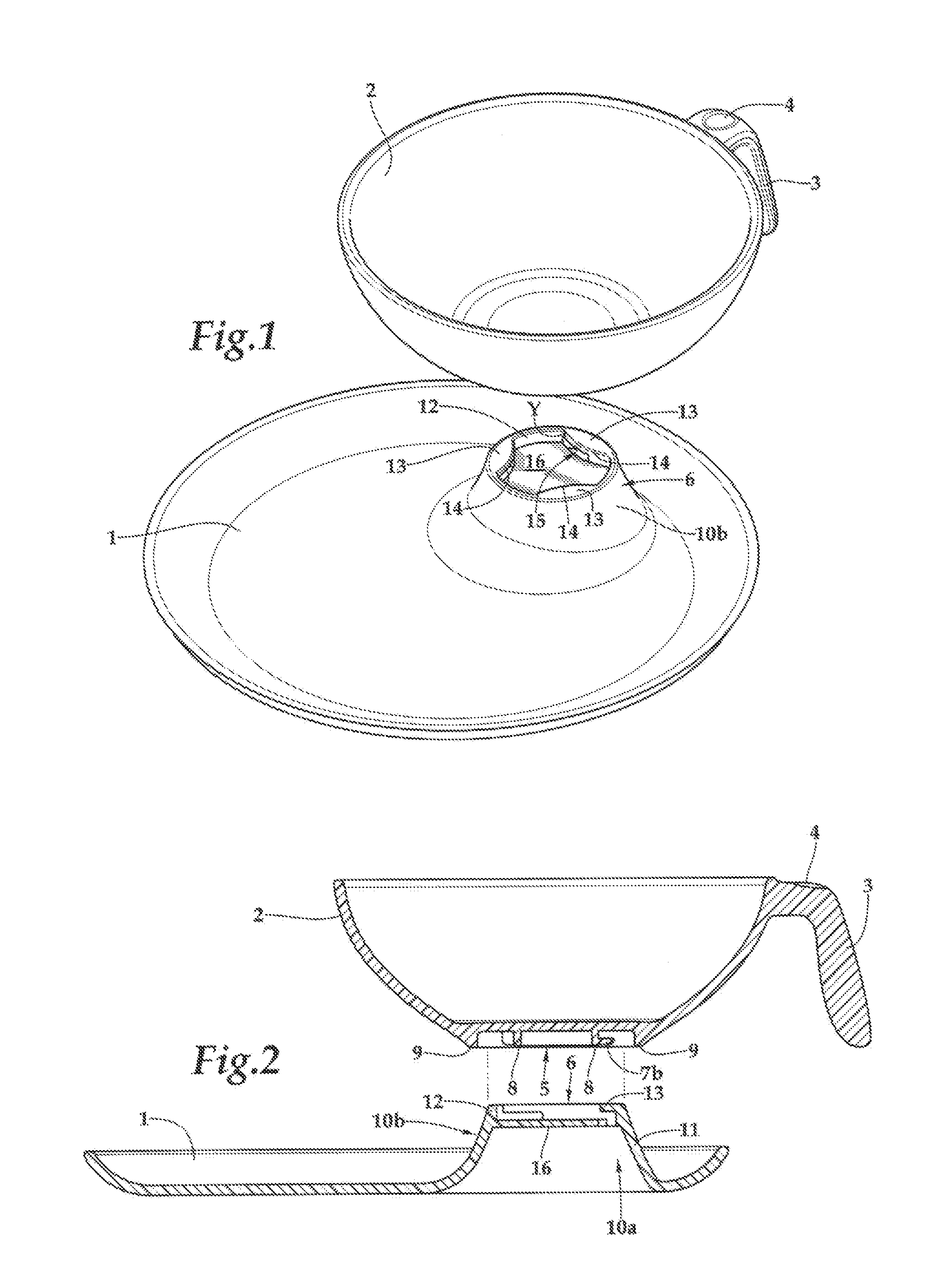 Portable combination dishware set