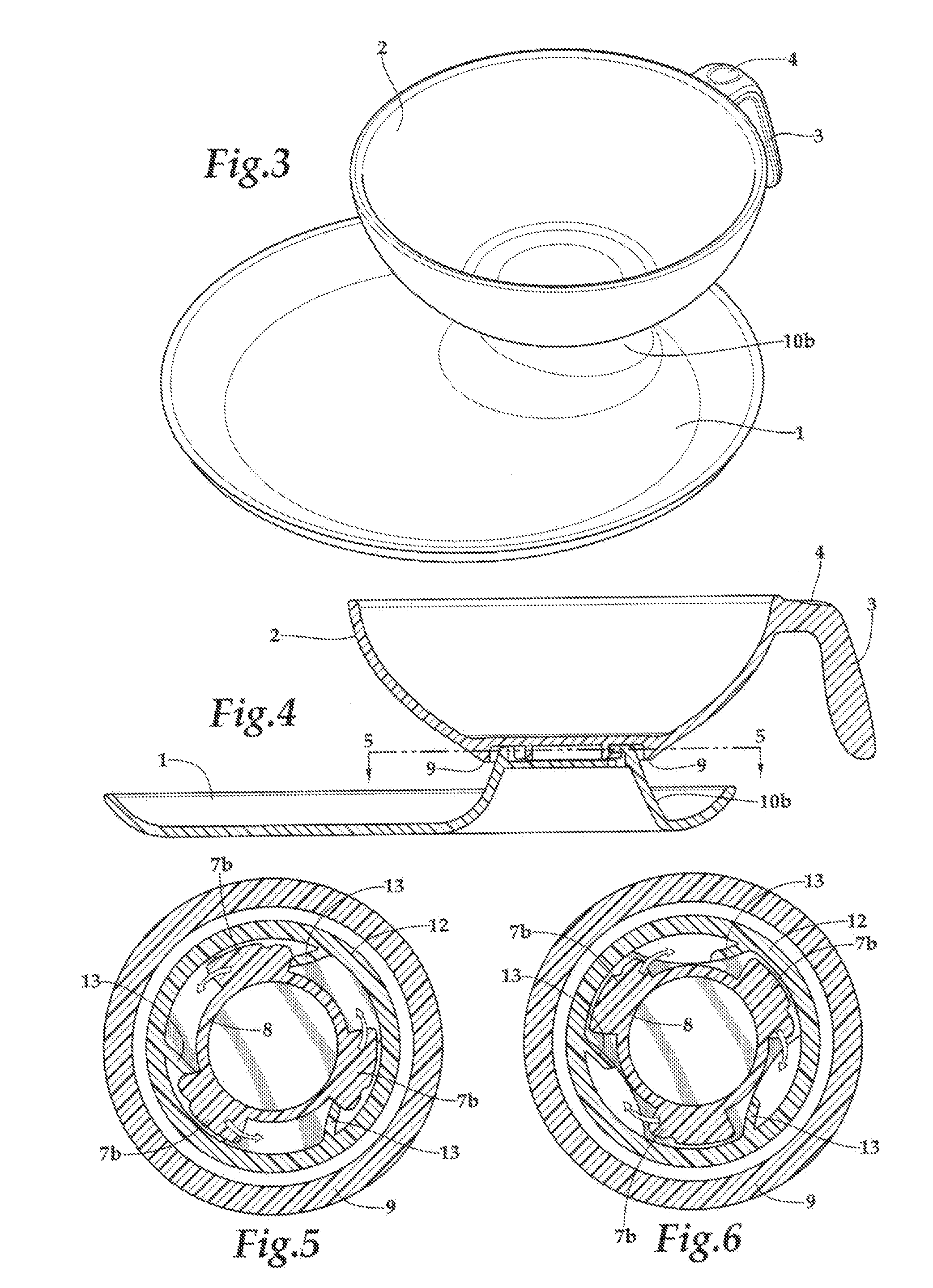 Portable combination dishware set