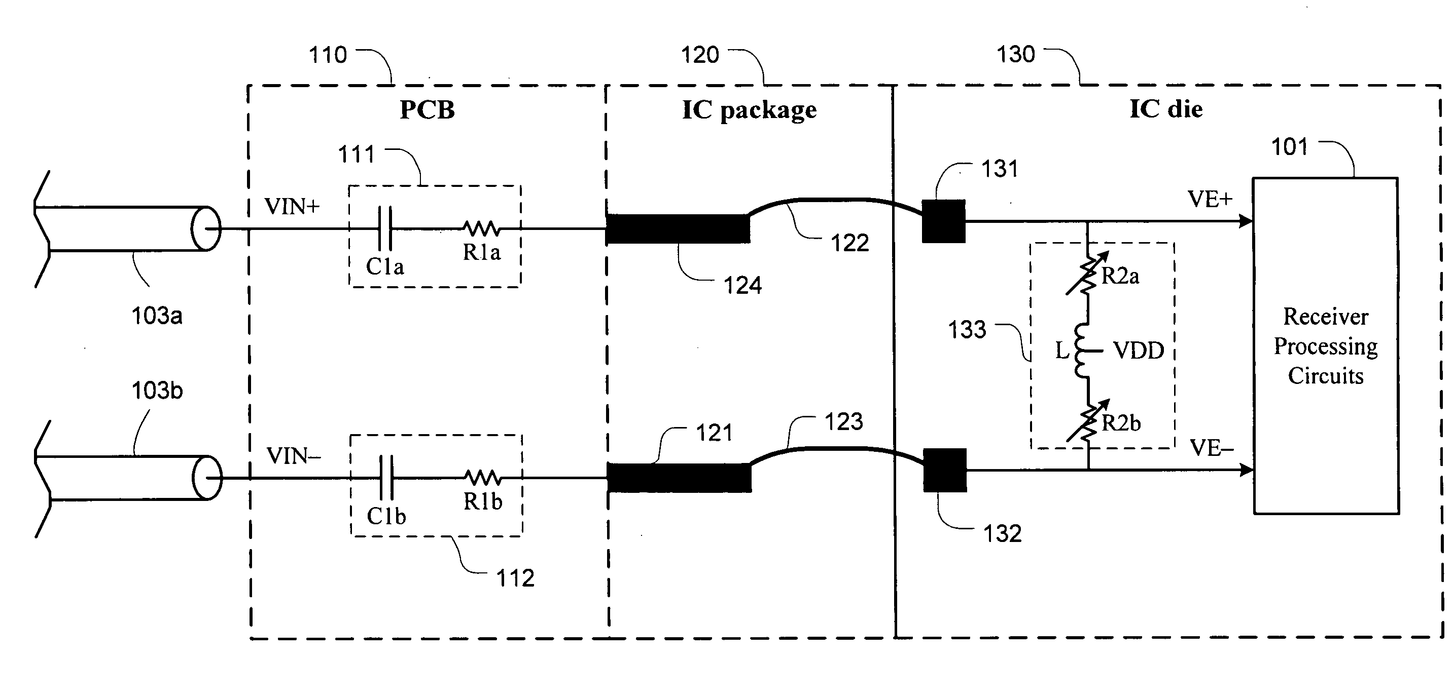 Integrated front-end passive equalizer and method thereof
