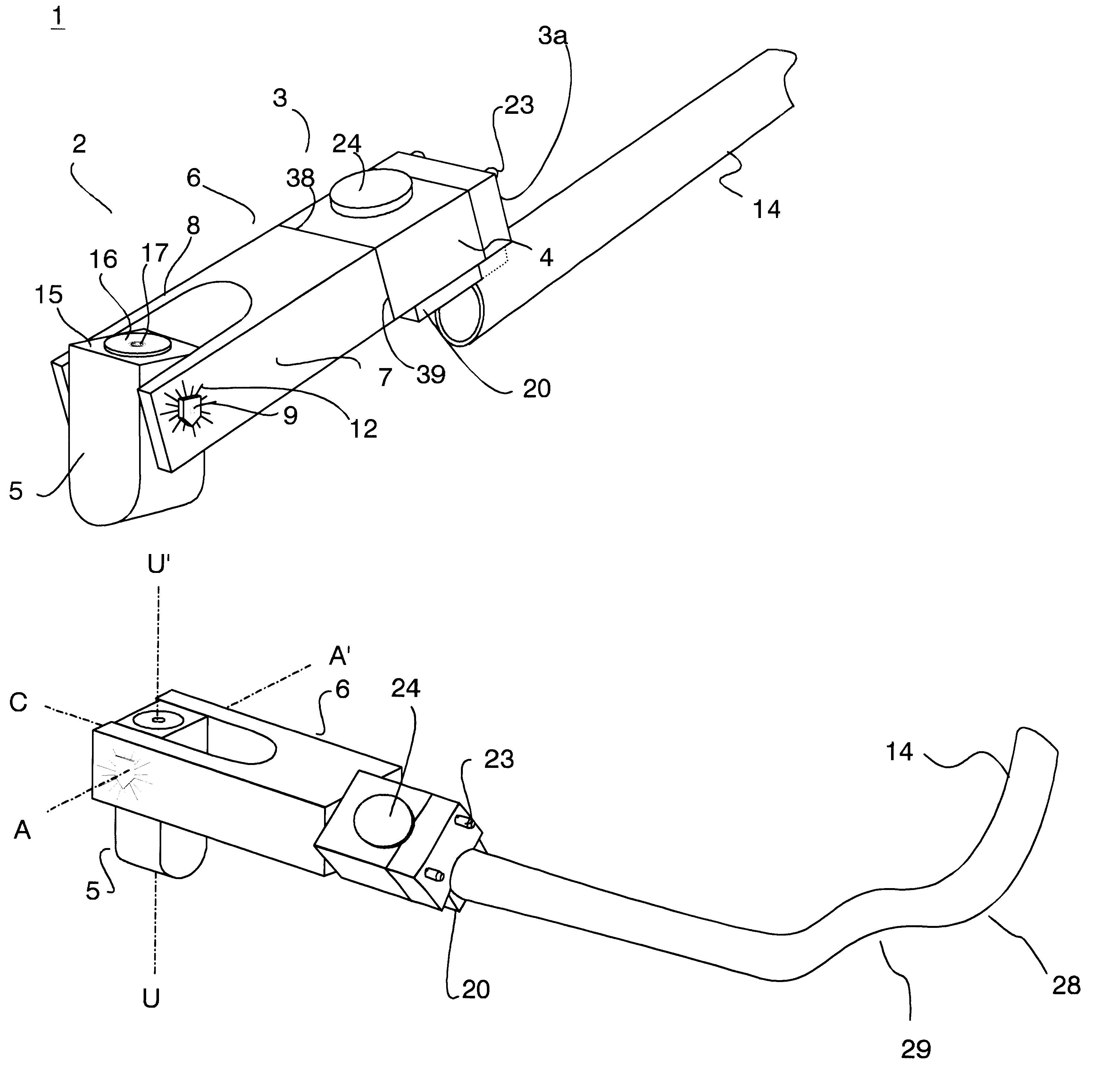 Pipe-bending alignment device