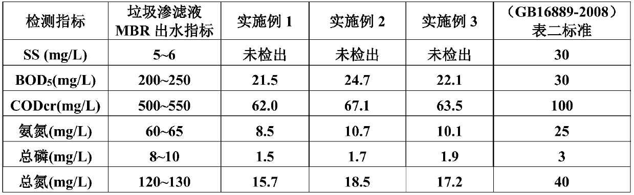 Reduction treatment process for landfill leachate concentrate