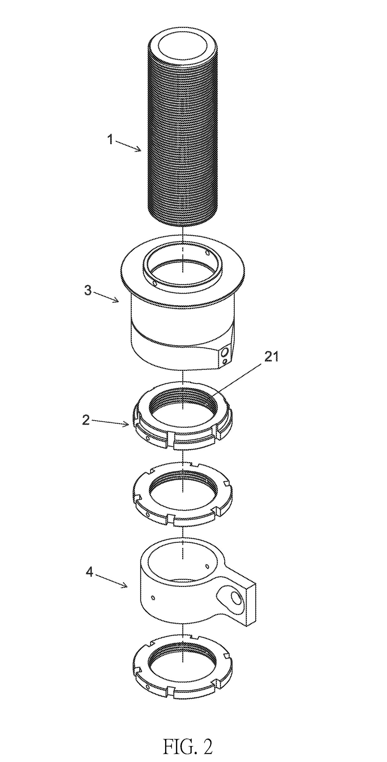 Front lifting system for vehicle