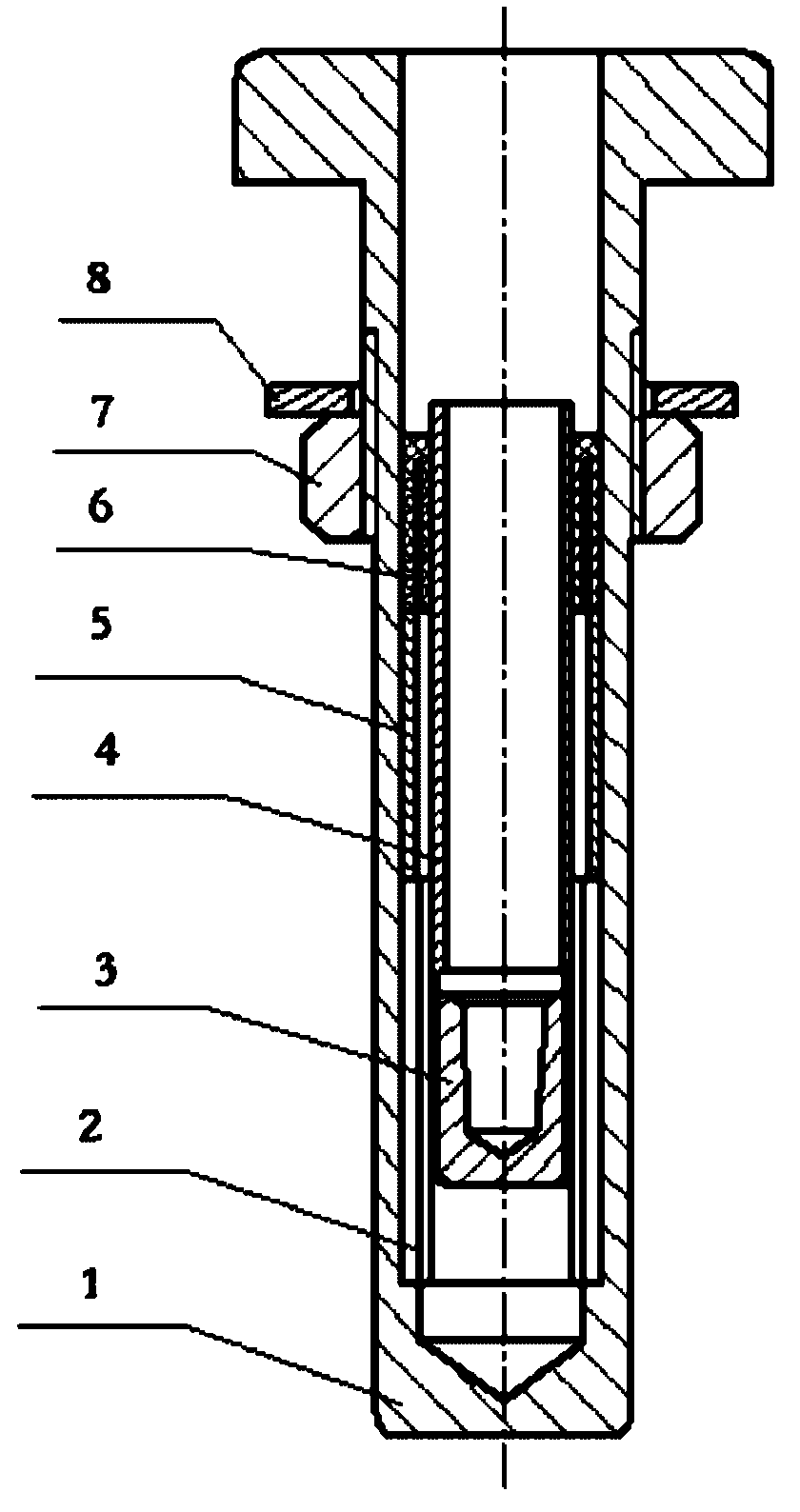 Clamping device for testing spindle bearing of spinning machine