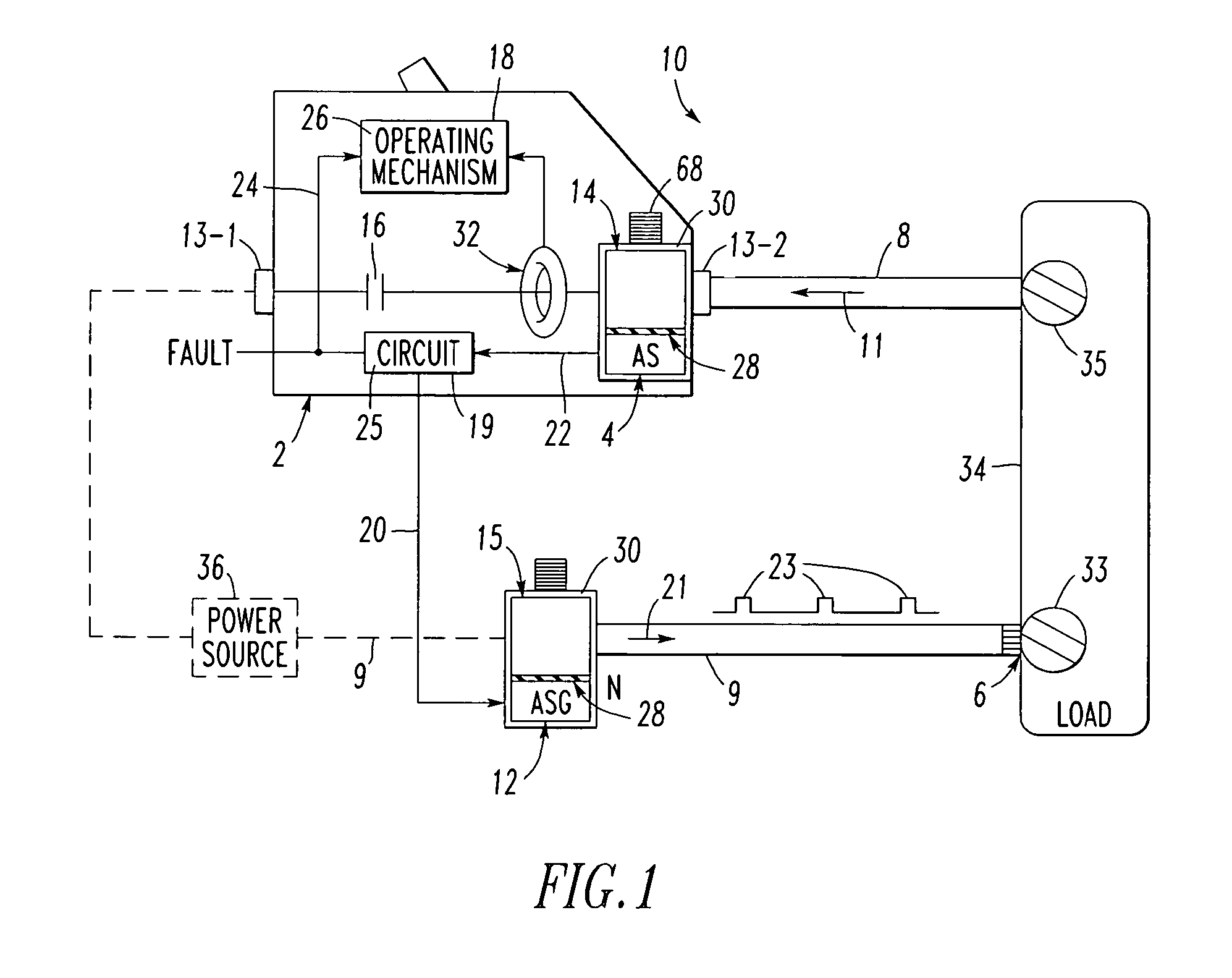 Electrical switching apparatus and method employing active acoustic sensing to detect an electrical conductivity fault of a power circuit